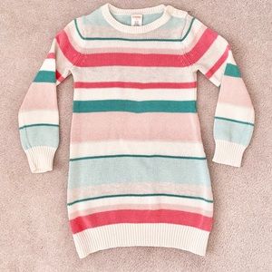 Gymboree girls striped knit sweater dress size 5